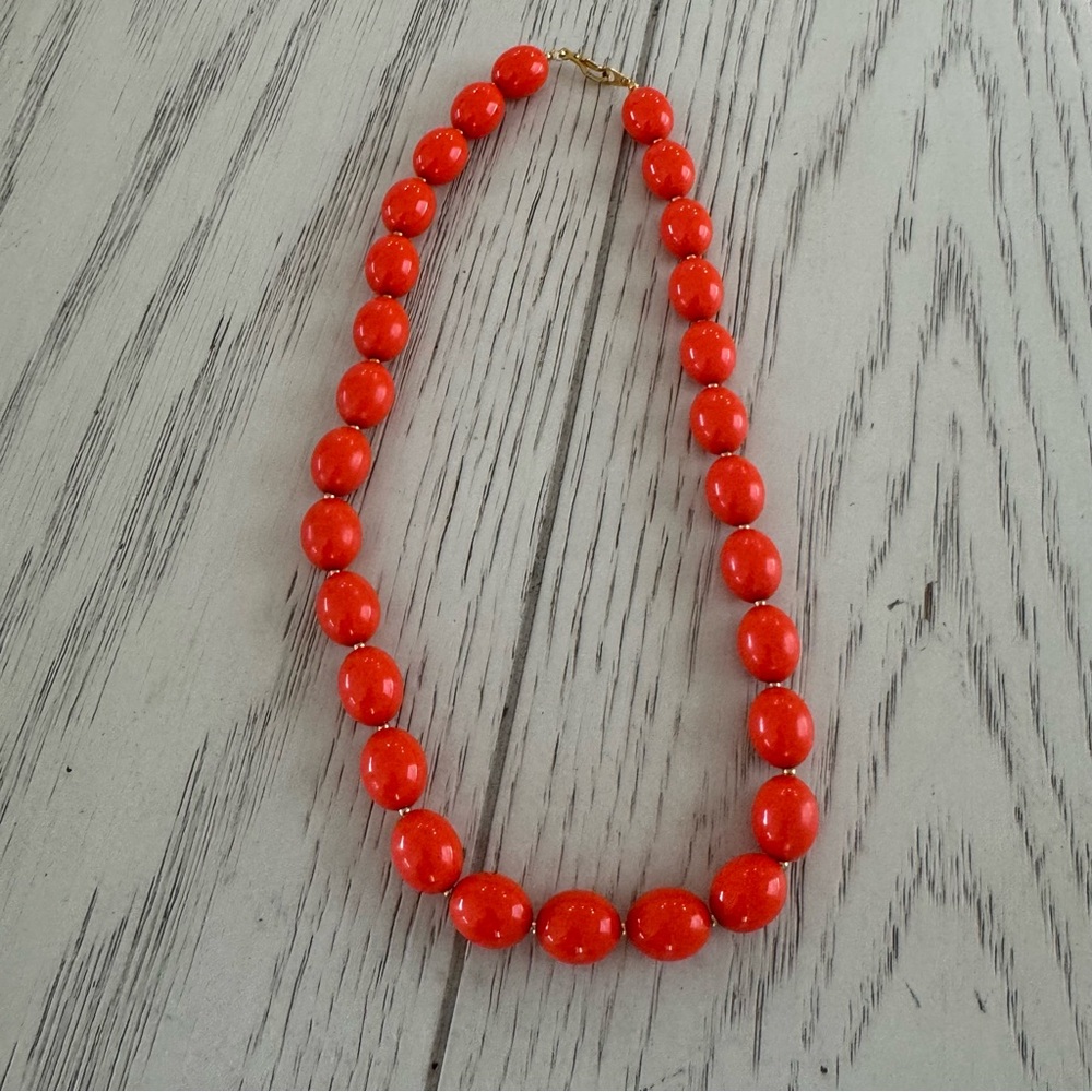 Elegant Red Beaded Necklace